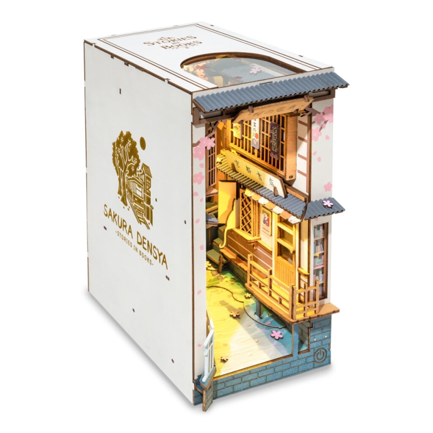 RoboTime - LED Bookstop Sakura alley 2xAAA