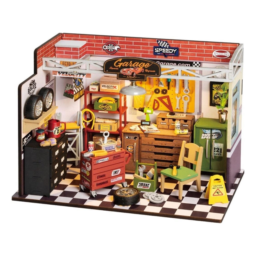 RoboTime - Miniature house Garage 2xAAA