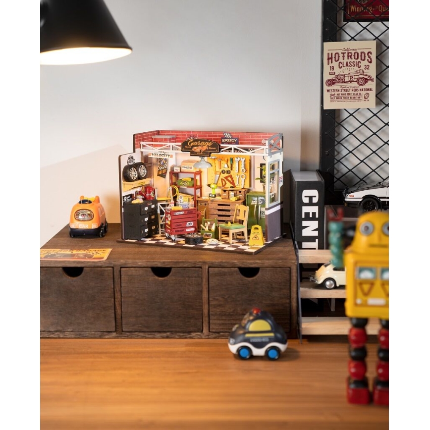 RoboTime - Miniature house Garage 2xAAA