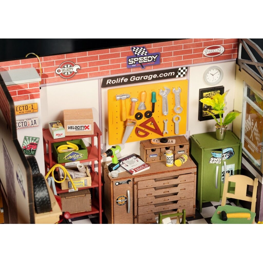 RoboTime - Miniature house Garage 2xAAA