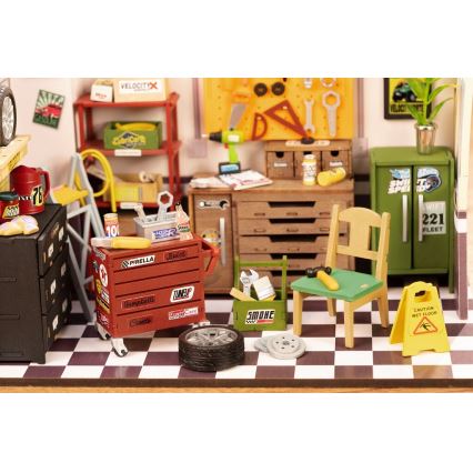 RoboTime - Miniature house Garage 2xAAA