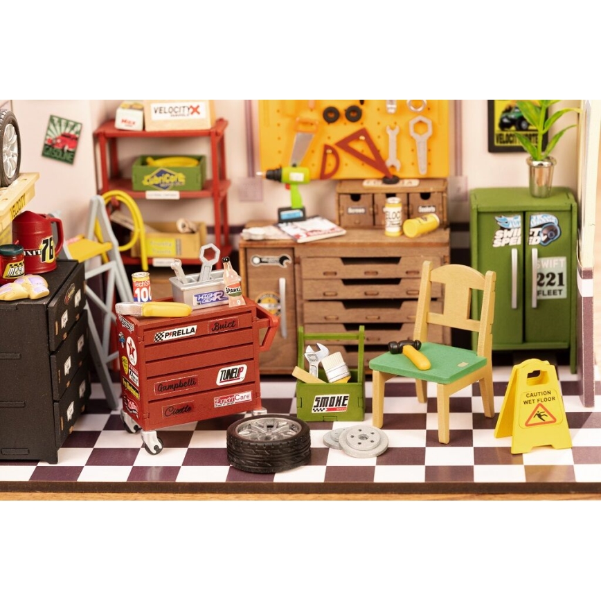 RoboTime - Miniature house Garage 2xAAA