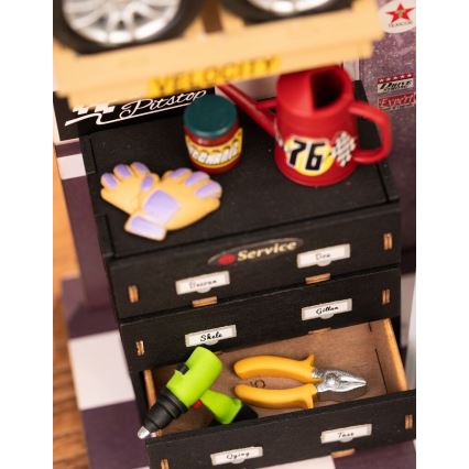 RoboTime - Miniature house Garage 2xAAA