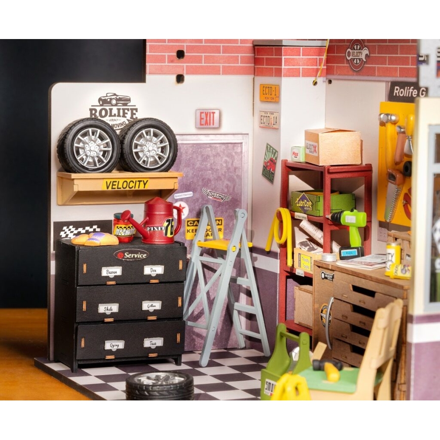 RoboTime - Miniature house Garage 2xAAA
