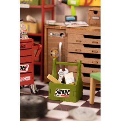 RoboTime - Miniature house Garage 2xAAA