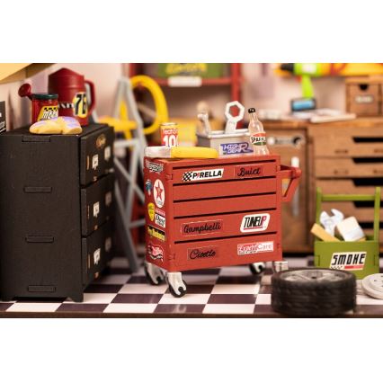 RoboTime - Miniature house Garage 2xAAA