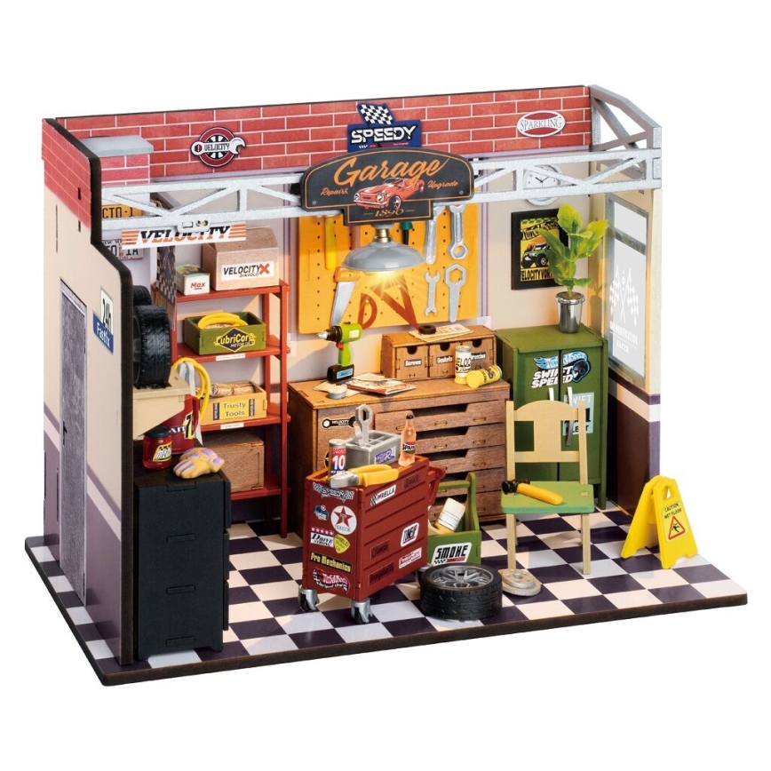 RoboTime - Miniature house Garage 2xAAA