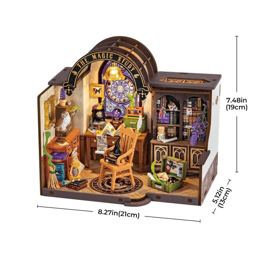 RoboTime - Miniature house Wizard's study 2xAAA