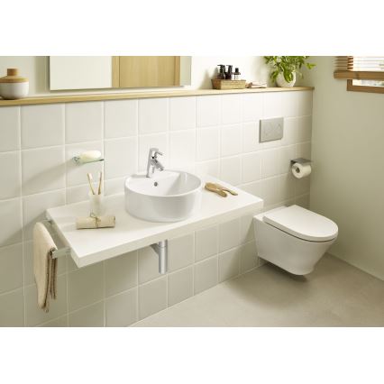 Roca A3270MJ000 - Countertop basin GAP d. 39 cm ceramics/white