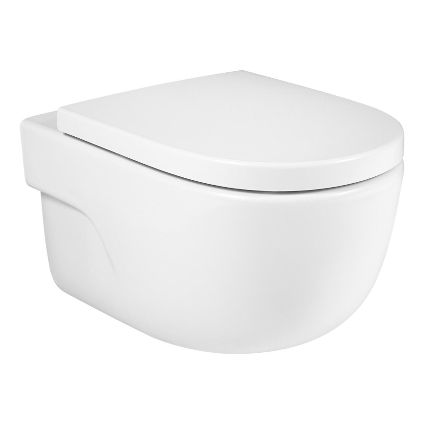 Roca A34624L000 - MERIDIAN wall-hung toilet, ceramic/white