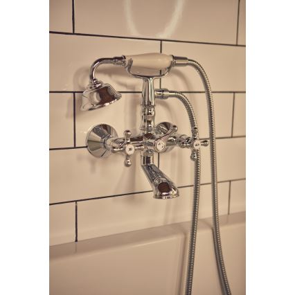 Roca A5A014BC00 - CARMEN Bath Mixer Set, Polished Chrome