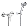 Roca A5A2009C02 - L20 Shower Set with Mixer, Polished Chrome