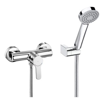 Roca A5A2009C02 - Shower set with L20 mixer, polished chrome finish