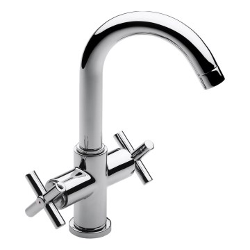 Roca A5A3043C00 - Basin tap + waste with overflow LOFT 27 cm shiny chrome