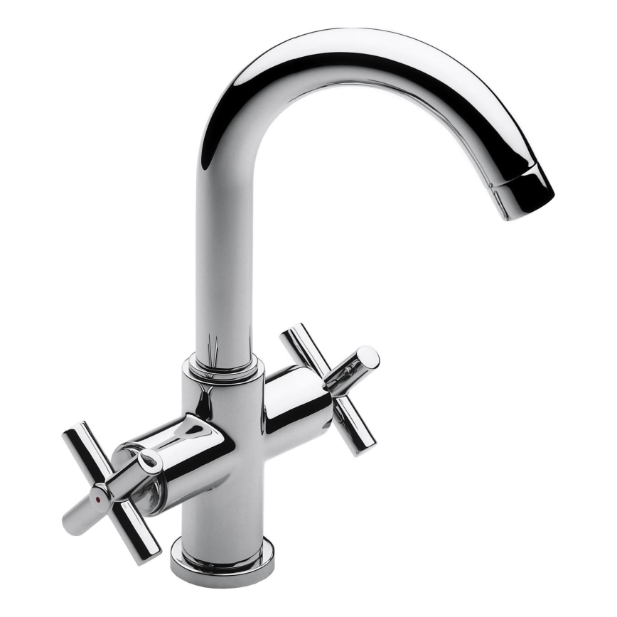 Roca A5A3043C00 - Basin tap + waste with overflow LOFT 27 cm shiny chrome