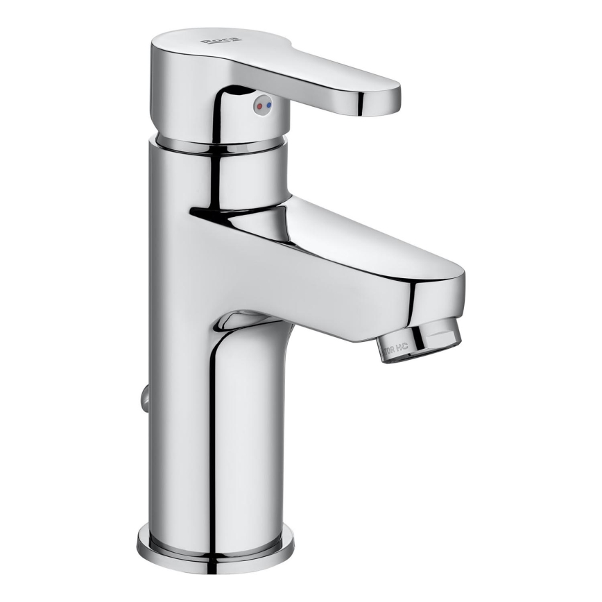 Roca A5A306AC0K - Basin mixer with AROLA 16.3 cm pop-up waste, polished chrome