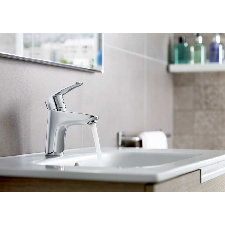 Roca A5A3098C00 - MONODIN washbasin mixer with pop-up waste, 15.3 cm, polished chrome