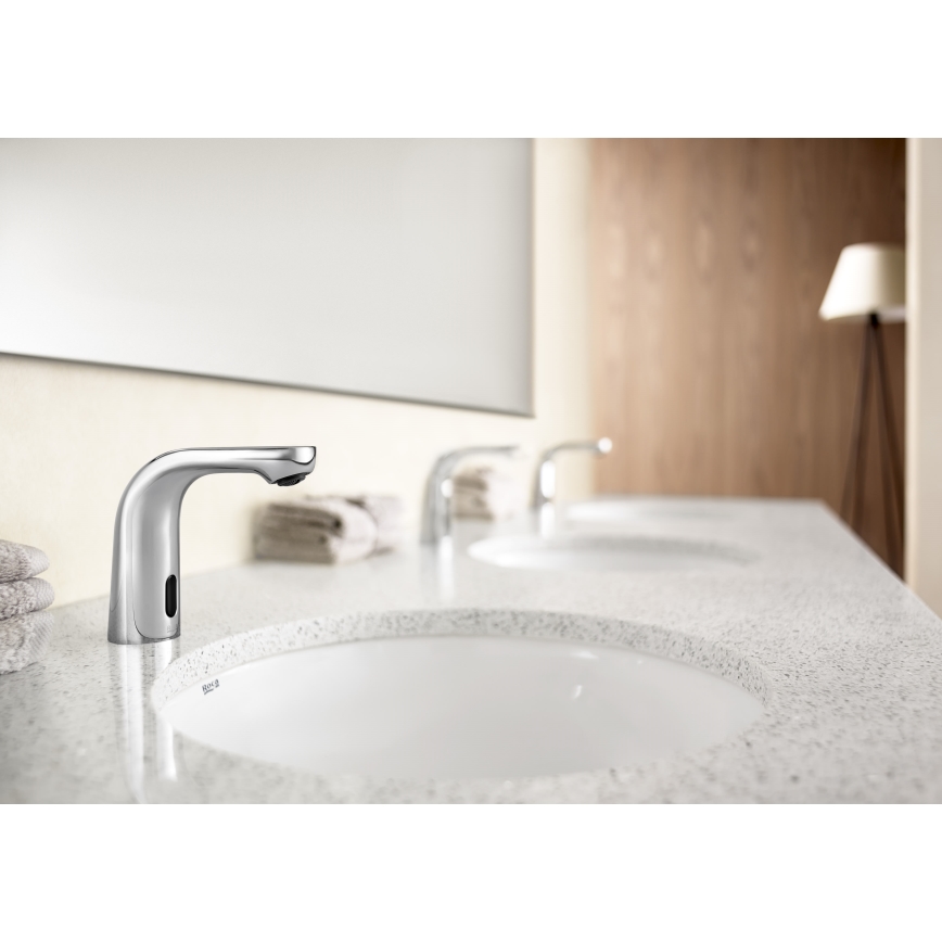 Roca A5A5509C00 - Touchless basin faucet L20 230V polished chrome