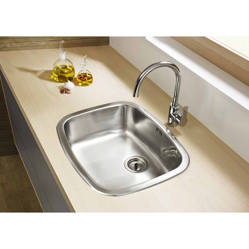 Roca A5A8409C00 - Sink tap L20 32,5 cm shiny chrome