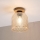 ROCCO WOOD Ceiling Light, 1x E27/15W/230V, Oak/Smoky Beige, Ø 18 cm