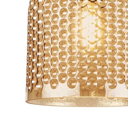 ROCCO WOOD Ceiling Light, 1x E27/15W/230V, Oak/Smoky Beige, Ø 18 cm