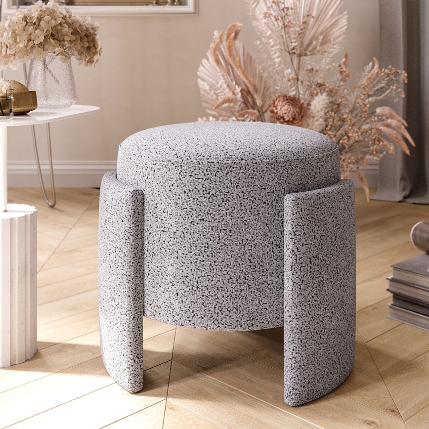 ROCKET Footstool, Ø 39 cm, Grey
