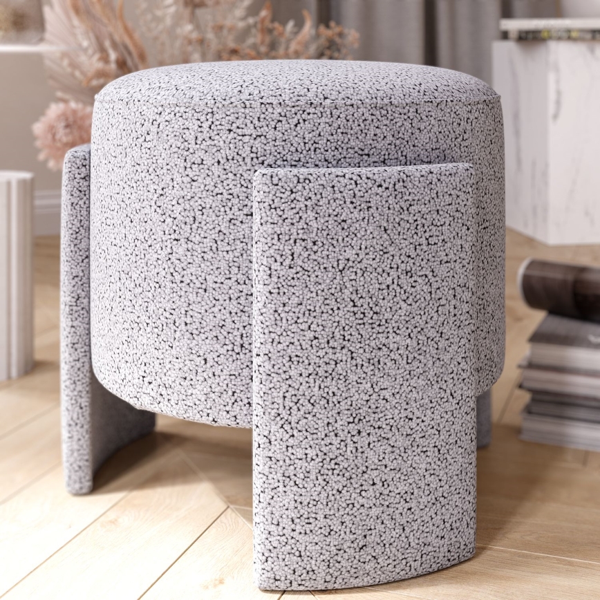 ROCKET Footstool, Ø 39 cm, Grey