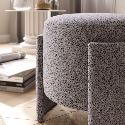 ROCKET Footstool, Ø 39 cm, Grey
