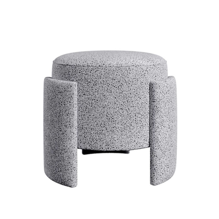 ROCKET Footstool, Ø 39 cm, Grey