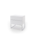 ROCKY Bedside Table in White