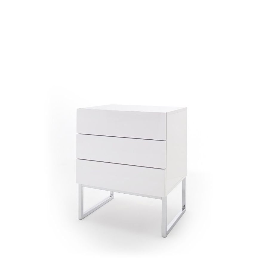 ROCKY XL bedside table, white