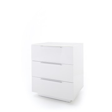 ROCKY XXL Bedside Table, White