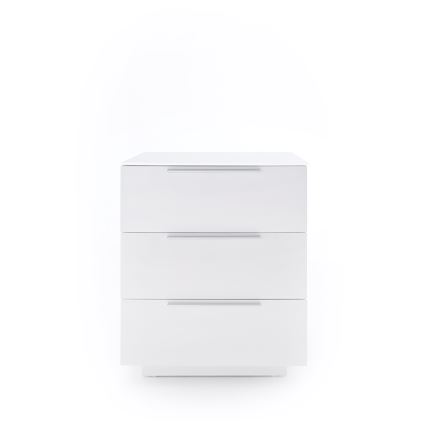 ROCKY XXL Bedside Table, White