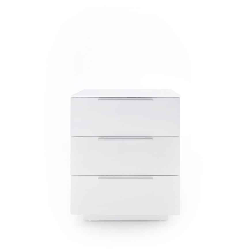 ROCKY XXL Bedside Table, White