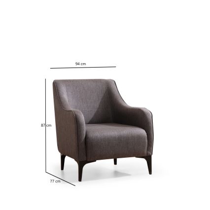 ROCO Armchair in Dark Grey
