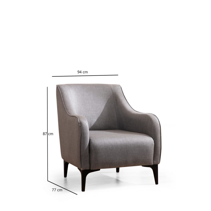 ROCO Armchair in Grey