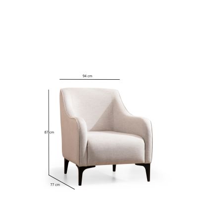 ROCO Armchair, White