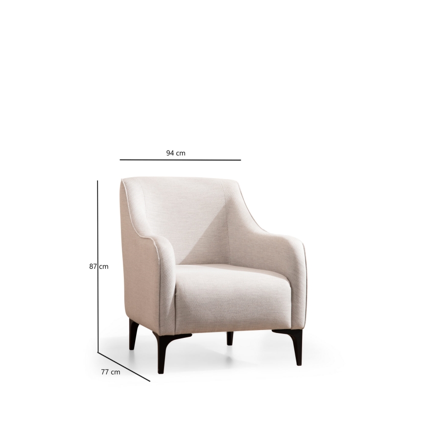 ROCO Armchair, White