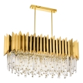 Rod chandelier CRYSTALLINE 8xE27/40W/230V gold