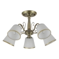 Rod-mounted chandelier LOSANNA 5xE14/40W/230V brass