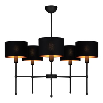 Rod-Mounted Chandelier MADELA 5xE14/40W/230V, Black