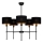 Rod-Mounted Chandelier MADELA 5xE14/40W/230V, Black