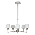 Rod-mounted chandelier TOGO 5xG9/40W/230V matte chrome/white