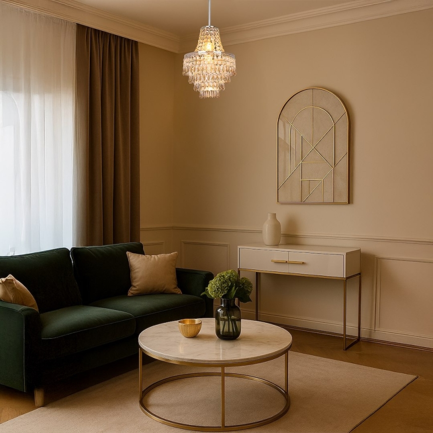 Rod pendant GEMMA 1xE27/60W/230V Ø 23 cm