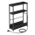 ROD Side Table with Built-in Power Outlet and USB Ports — Black