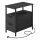 ROD Side Table with Integrated Power Outlets and USB Ports, Black