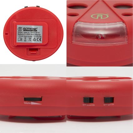 Rodent repellent with LED lighting 2xAAA ladybug