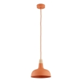 RODOS Cord Pendant Light 1xE27/15W/230V Orange
