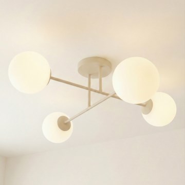 ROMA flush-mount chandelier 4xE14/10W/230V beige