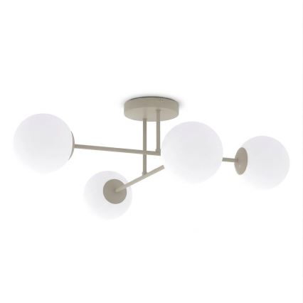 ROMA flush-mount chandelier 4xE14/10W/230V beige